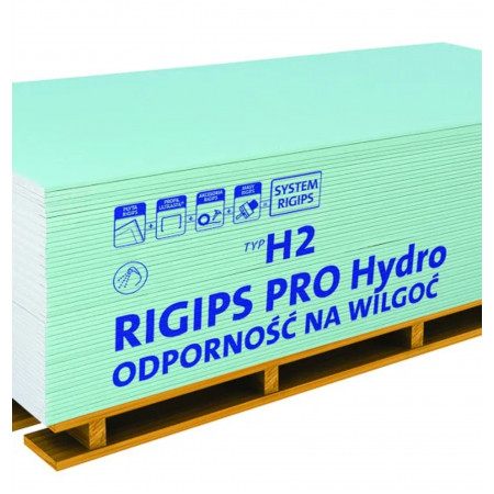 Гіпсокартон вологостійкий стельовий Rigips PRO Hydra typ H2 9,5x1200x2500