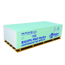 Гипсокартон влагостойкий стеновой Rigips PRO Hydra typ H2 12,5x1200x2500