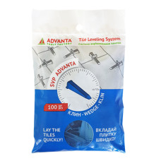 Клинья для системы выравнивания плитки Advanta, 100 штук Клинья для системы выравнивания плитки Advanta, 100 штук