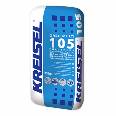 Клей для керамогранітної плитки та натурального каменю Kreisel (Крейзел) 105 GRES MULTI 25 кг
