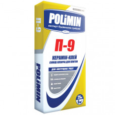 Клей для плитки Polimin (Полимин) П-9 эконом 25 кг 