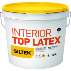Краска латексная моющаяся Siltek (Силтек) INTERIOR TOP LATEX A (0,9 л)