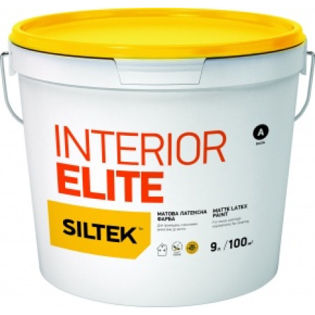 Краска матовая латексная Siltek (Силтек) INTERIOR ELITE A (4,5 л)