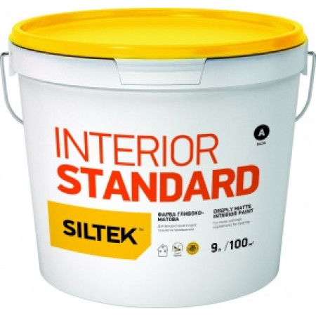 Краска глубокоматовая Siltek (Силтек) INTERIOR STANDARD A (14 л)