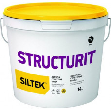 Краска латексная структурная для фасадов и интерьеров Siltek (Силтек) Structurit ТА (14 кг)