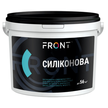 Фарба ВД акрилова "силіконова" біла матова ТМ Фронт (7 кг)