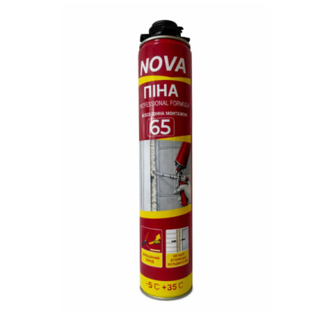 Пена монтажная профессиональная PRO NOVA 65, 860 мл