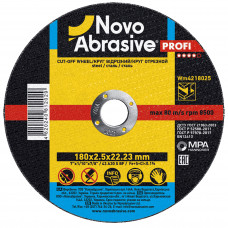 Круг отрезной по металлу NovoAbrasive Profi (180x2,5x22,23 мм)