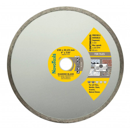 Алмазный диск отрезной NovoTools Basic Керамика 230х5х22,23 мм