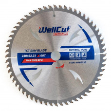 Пильный диск по дереву WellCut Standard 60Т (230x22,23 мм)
