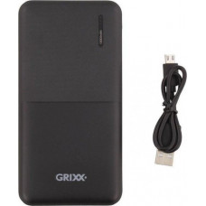 Powerbank (Повербанк) GRIXX 10000 mAh, кабель USB-USB-C в комплекте