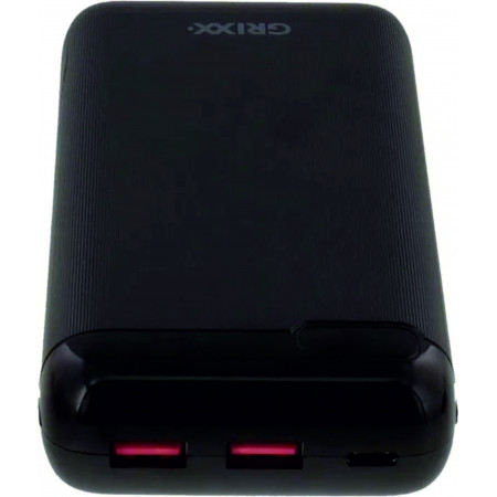 Powerbank (Повербанк) GRIXX 20000 mAh, быстр. зарядка, кабель USB-USB-C в комплекте