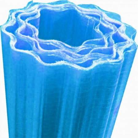 Прозрачный шифер Волнопласт гофрированный 1,5х10 м голубой