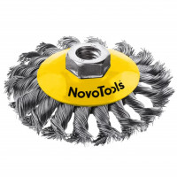 Щетка конусная NovoTools сталь 100 мм М14х2