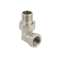 Американка-згін DN15 (1/2") кутова нікель AS01-U