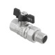 Кран шаровой DN32 PN20 с разборным соединением DRBS4