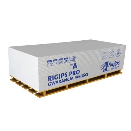 Гипсокартон стеновой Rigips PRO typ A 12,5x1200x2500
