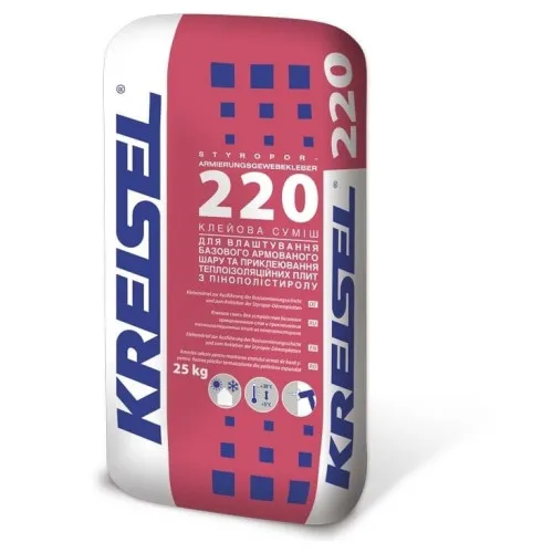 Клей для пенопласта усиленный KREISEL (КРАЙЗЕЛЬ) 220 STYRLEP 25 кг