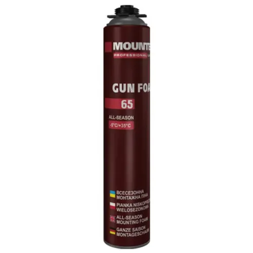 Пена монтажная Mounter PRO 65 (860 мл) всесезонная