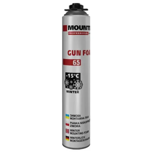 Пена монтажная Mounter PRO WINTER 65 (860 мл) зимняя