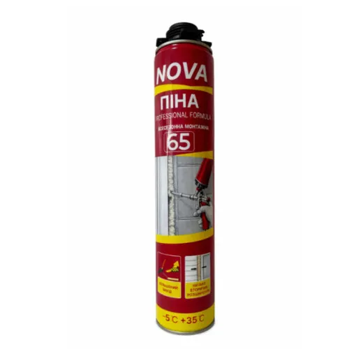 Пена монтажная профессиональная PRO NOVA 65, 860 мл